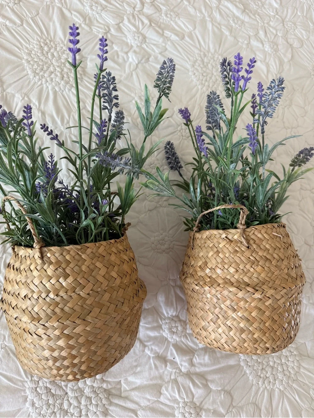 Pair of Artificial Lavender Plants
